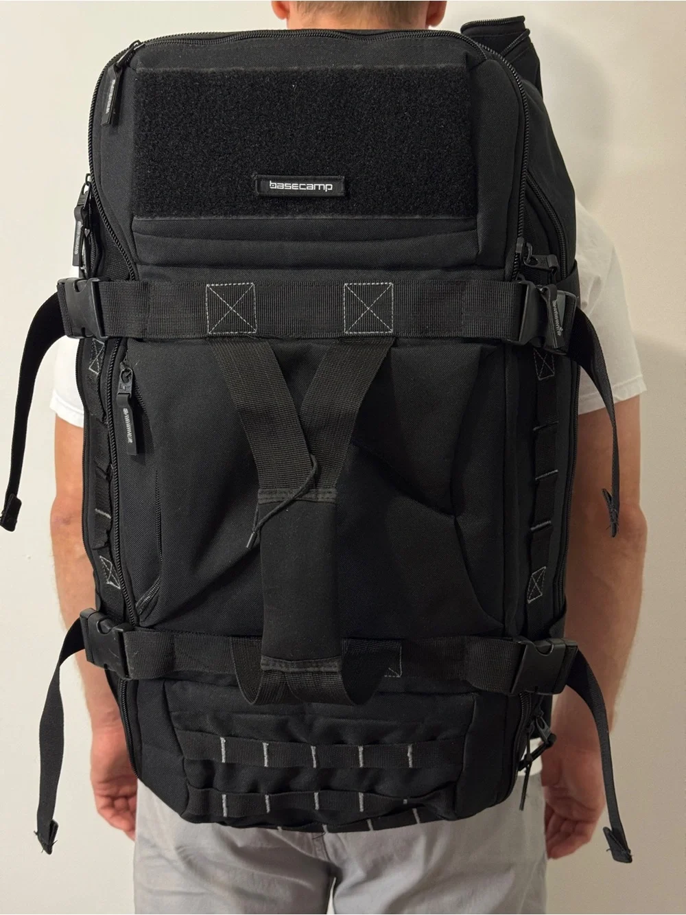 Spirit Men's Black Travel Duffel with Multiple Carry Options